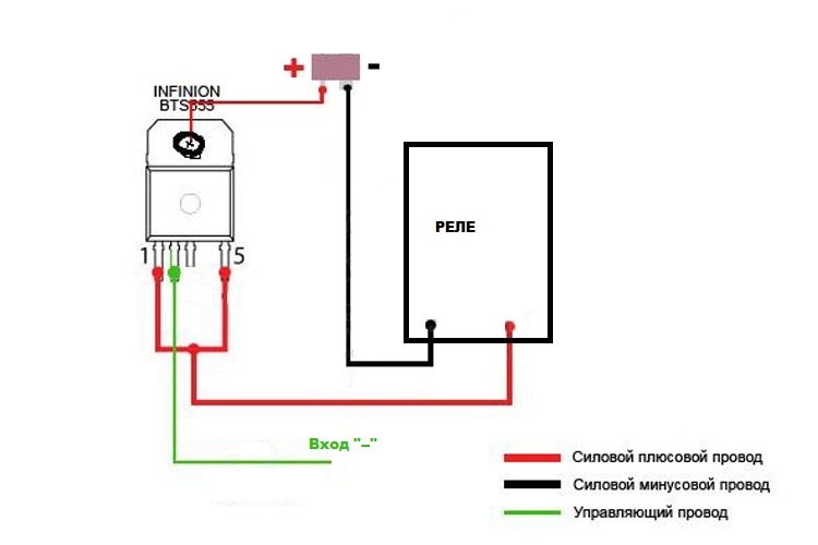 Bts555 схема включения